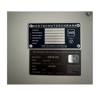 Wertschutzschrank DRESDEN 320 Schlüsseltresor