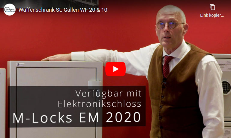 Video zu den Waffenschränken St. Gallen WF 20 und WF 10